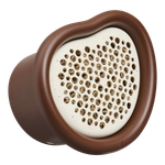 organic bee hotel 25cm marrone castagna